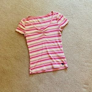 Abercrombie Kids Striped Ruffle Multicolor Top